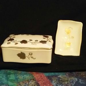 Hand Painted Lefton Organizers